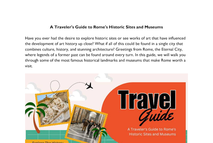 be your travel writer for travel articles and travel blogs